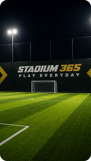 Stadium 365 pitch and goal